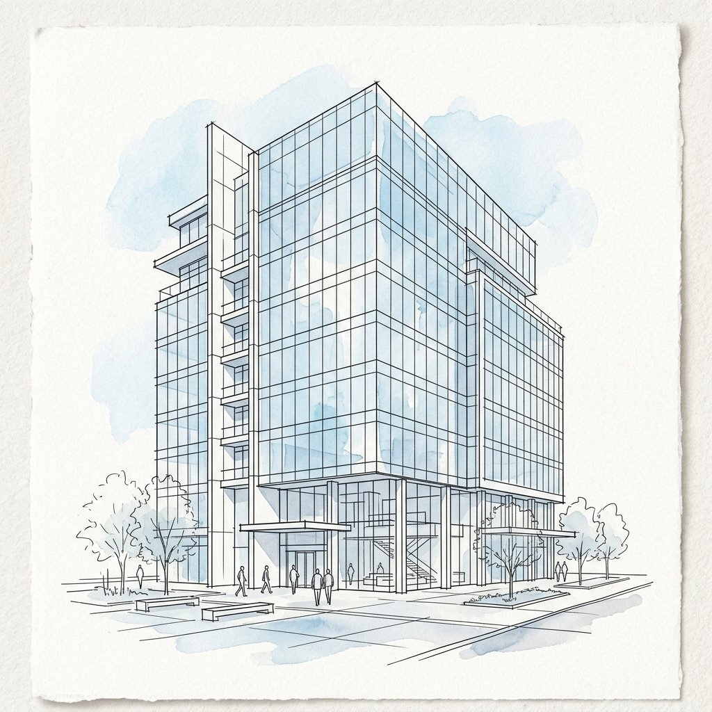 Vertex Reception Watercolor Sketch
